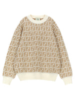 Kids Beige Logo Sweater 1
