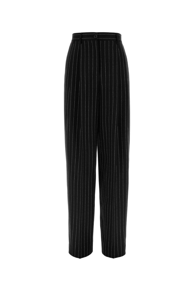 Black Straight Flat Front Pant 1