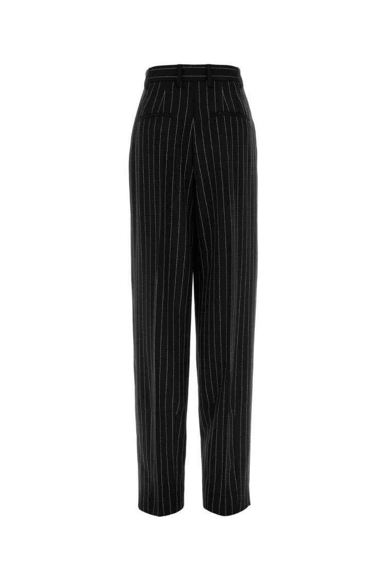 Black Straight Flat Front Pant 2
