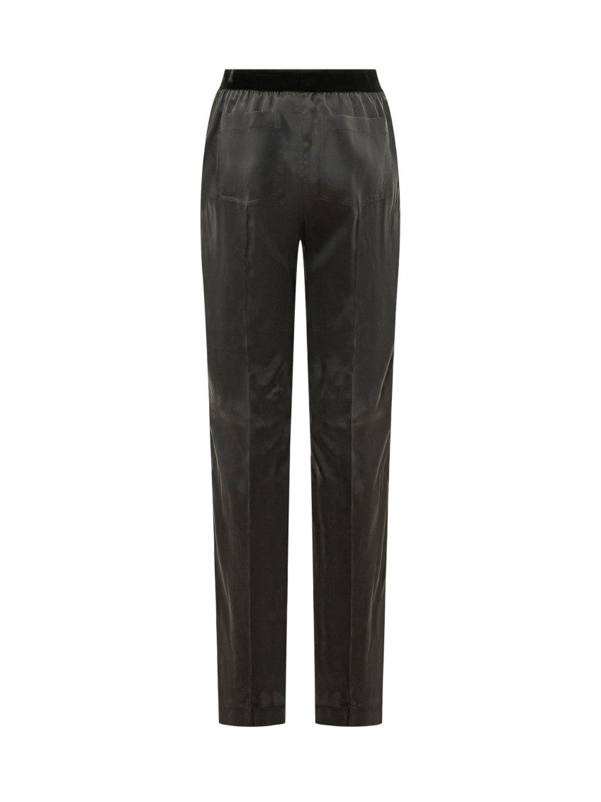 Black Straight Pyjamas Pants 2