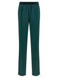 Dark Green Straight Elasticated Pants 1