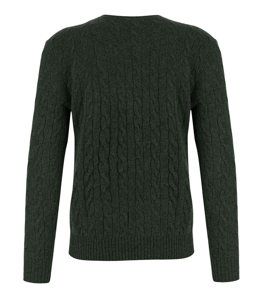 Dark Green Knitted Sweater 2