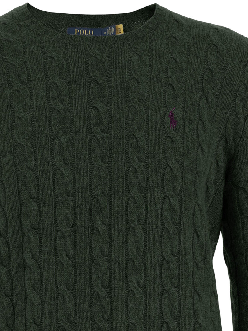 Dark Green Knitted Sweater 3
