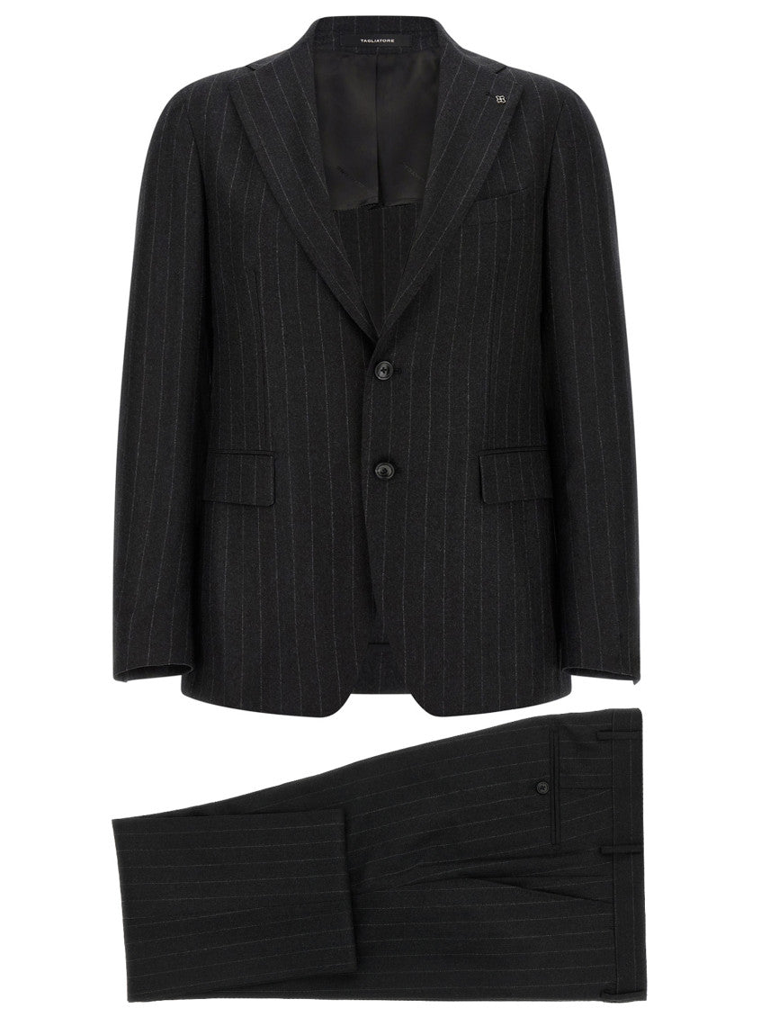 Dark Grey Stripes Suit 1
