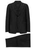 Dark Grey Stripes Suit 1