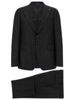 Dark Grey Stripes Suit 1