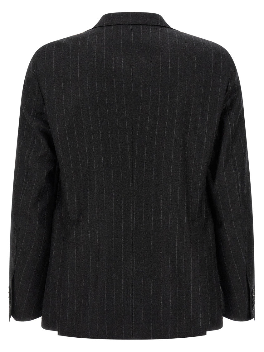 Dark Grey Stripes Suit 2