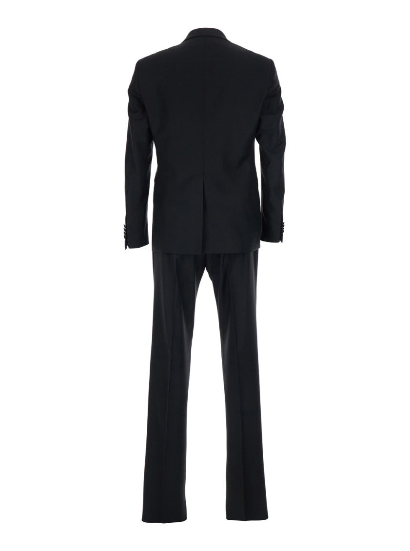 Black Double Breasted Suit 2