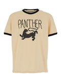 Beige Crew Neck T-Shirt 1