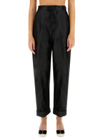 Black Tailored Pleated Pants 1