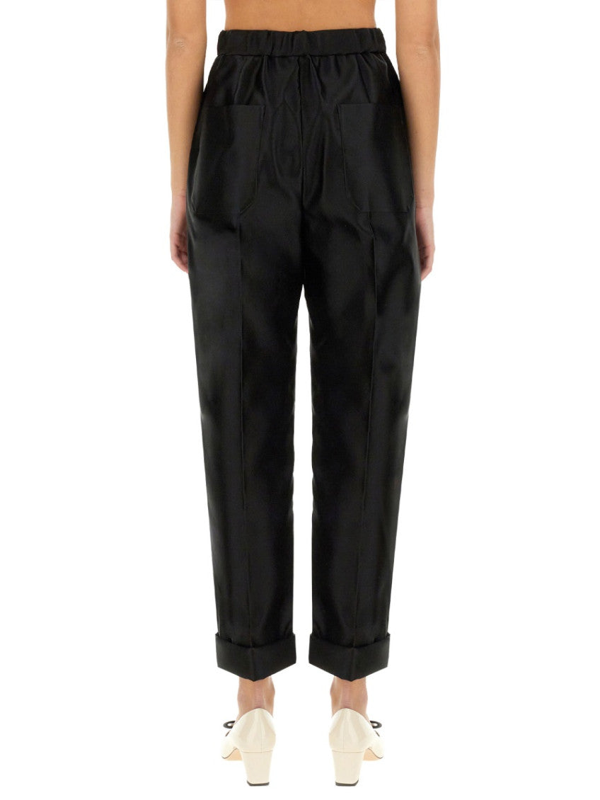 Black Tailored Pleated Pants 2