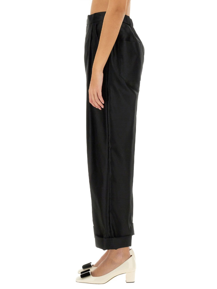 Black Tailored Pleated Pants 4