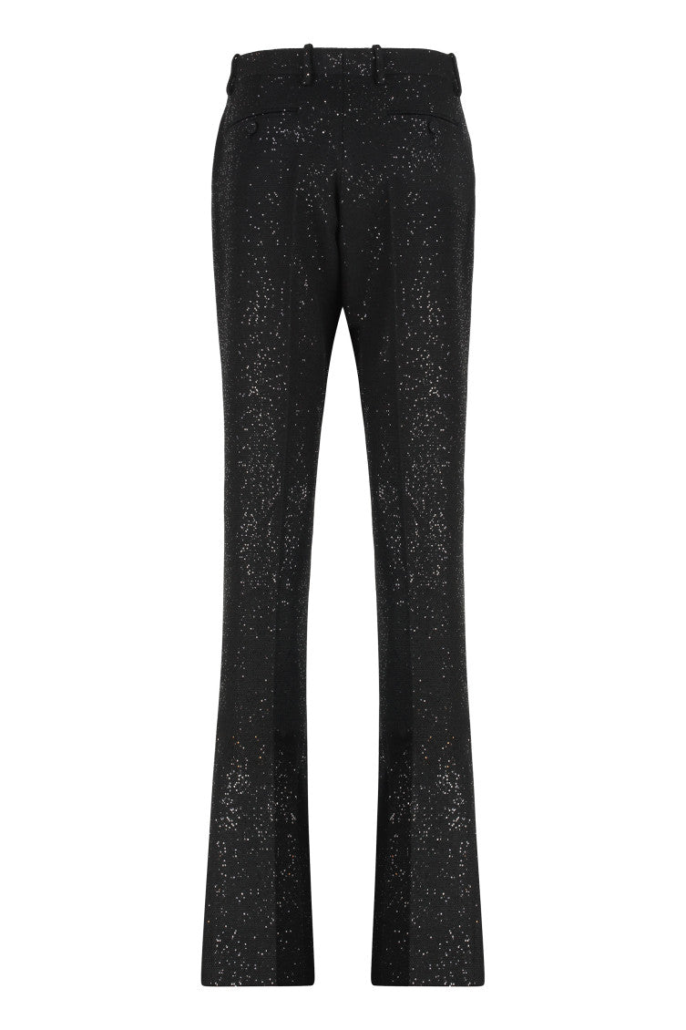Black Tailored Flat Front Pants 2