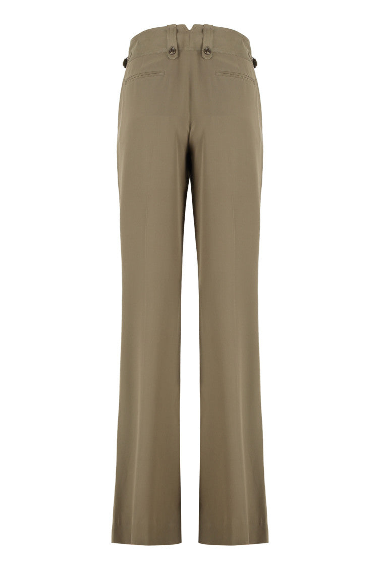 Khaki Tailored Pleated Pants 2