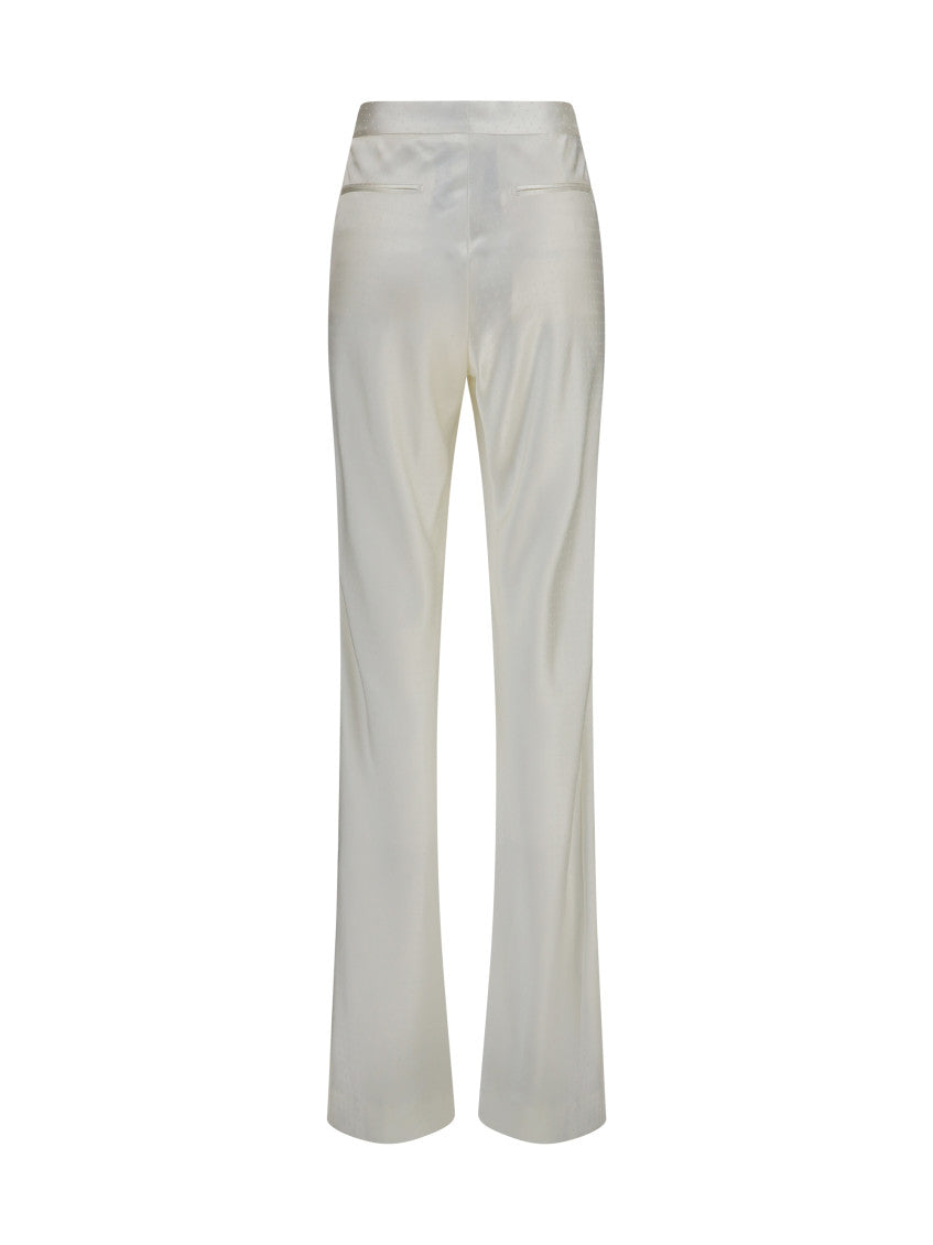 Off White Bootcut Flat Front Pant 2