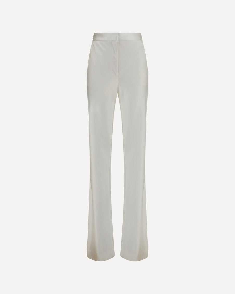 Off White Bootcut Flat Front Pant 4