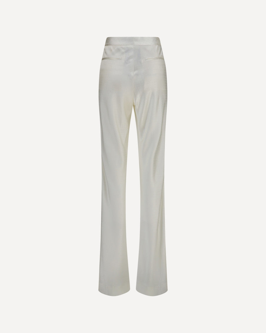 Off White Bootcut Flat Front Pant 5