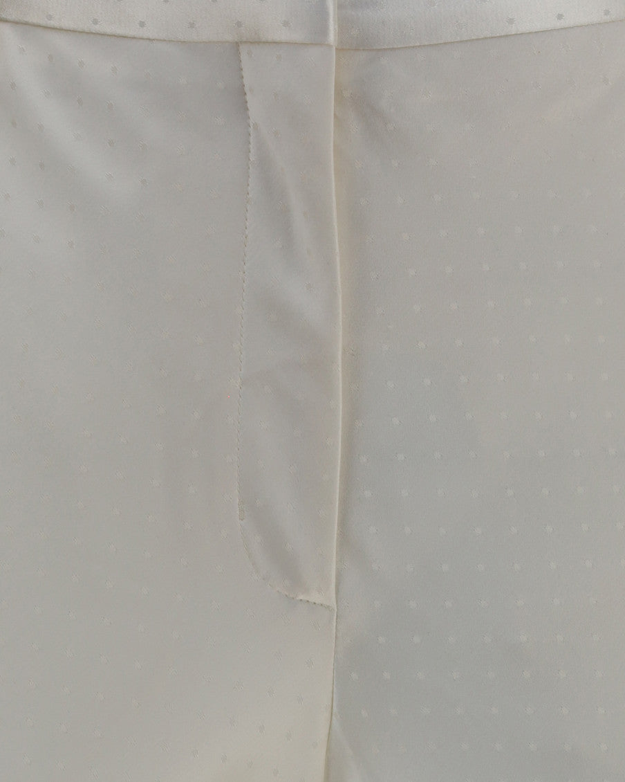 Off White Bootcut Flat Front Pant 6