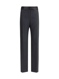 Black Tailored Flat Front Pants 1