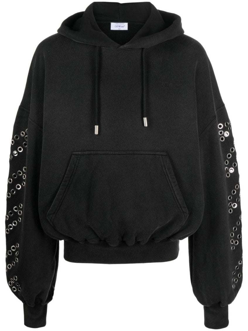 Black Embellished Hoodie 1