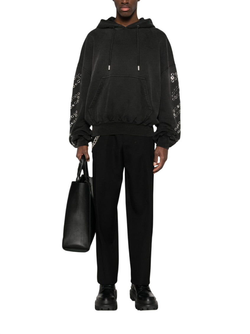 Black Embellished Hoodie 2