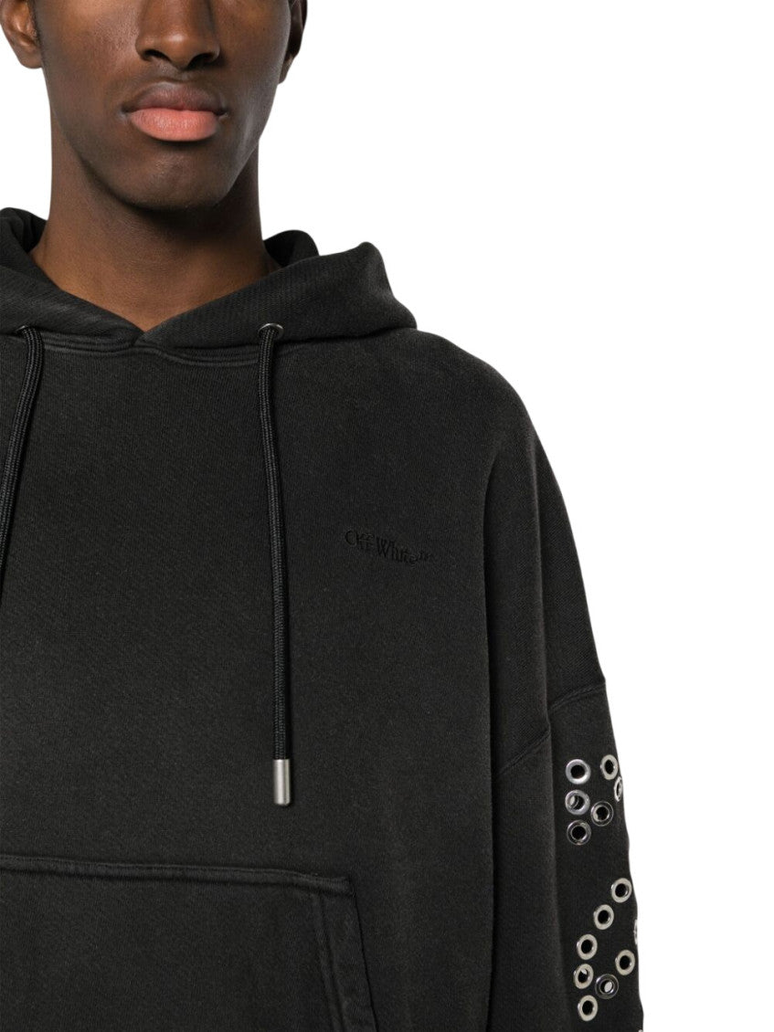 Black Embellished Hoodie 3