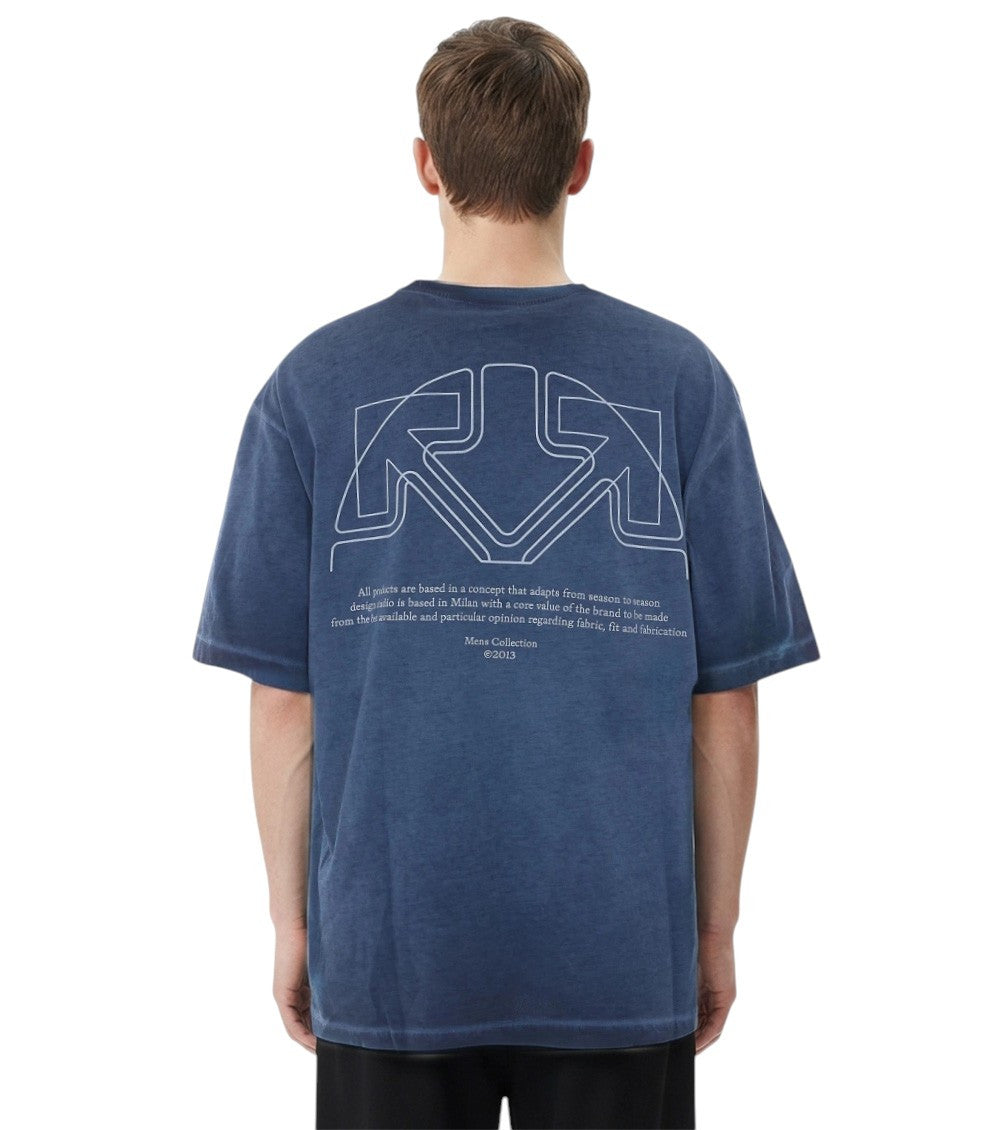 Blue Relaxed Logo T-Shirt 2