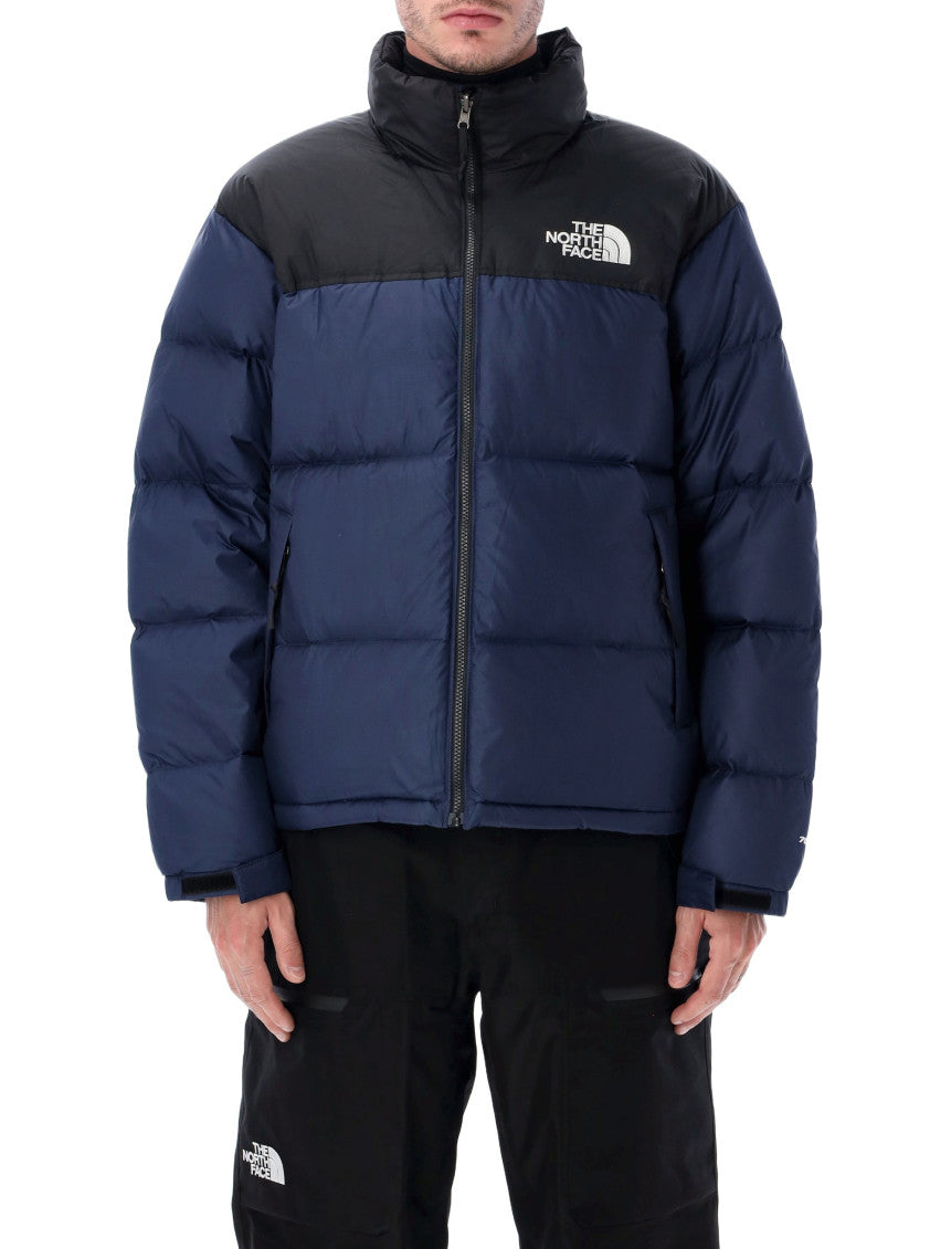 Navy Blue Quilted Logo Jacket 2