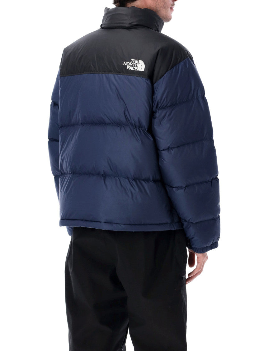 Navy Blue Quilted Logo Jacket 4