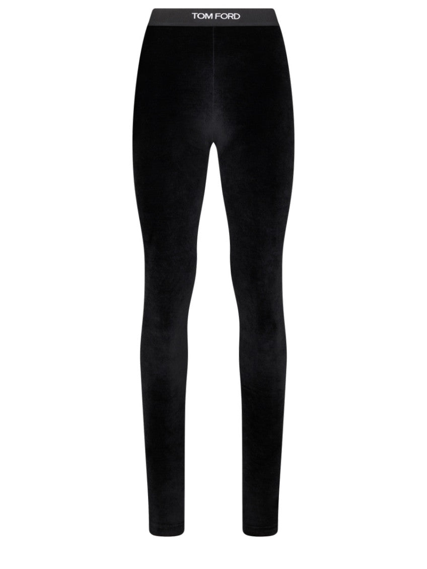 Black Skinny Elasticated Pants 1
