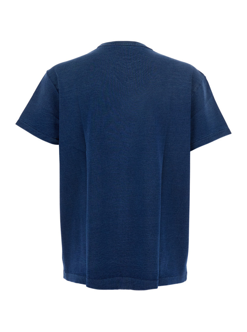 Blue Crew Neck T-Shirt 2