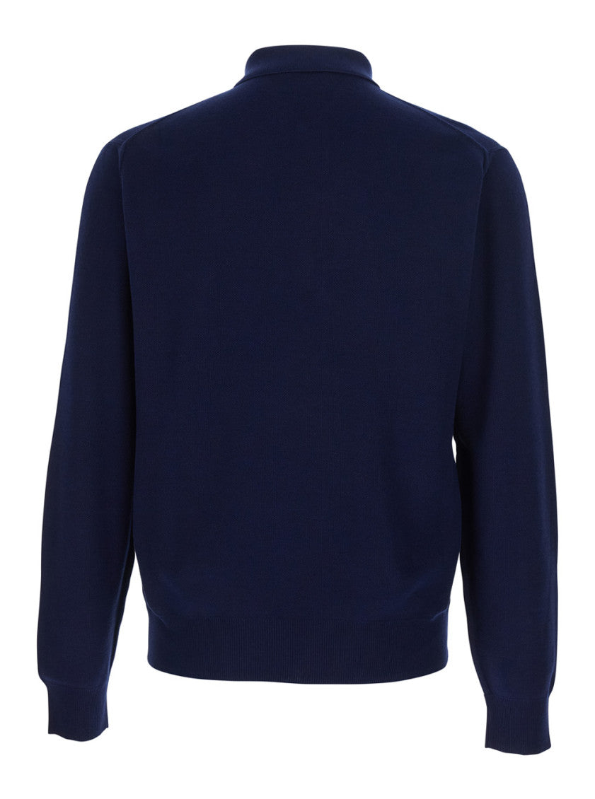 Blue Shirt Collar Polo 2