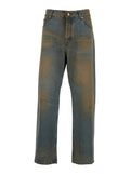 Light Blue Straight Jeans 1