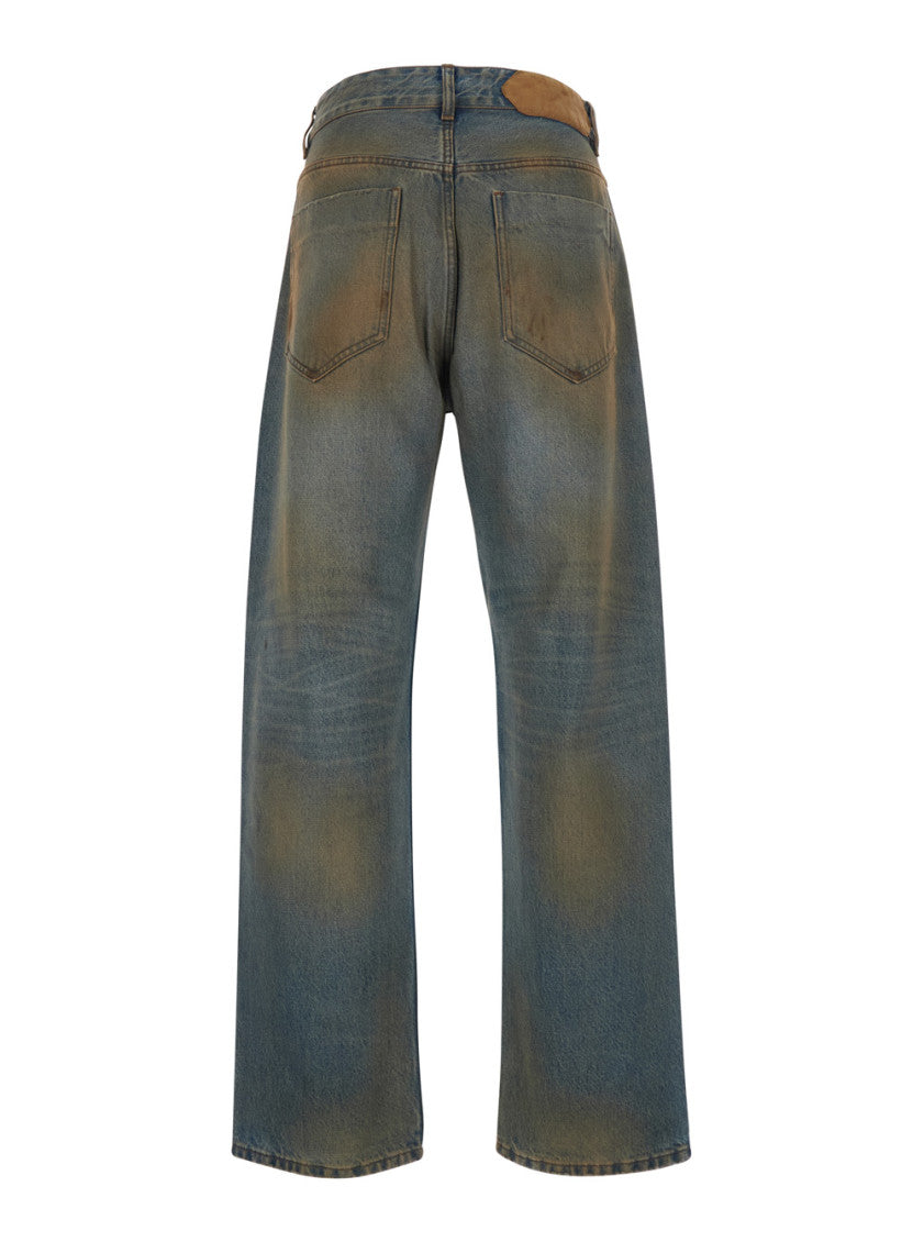 Light Blue Straight Jeans 2