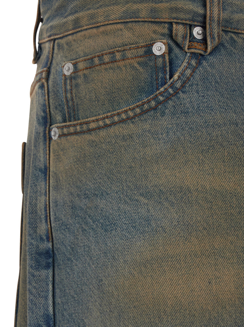 Light Blue Straight Jeans 3