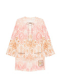 Pink Paisley Mini Dress 1