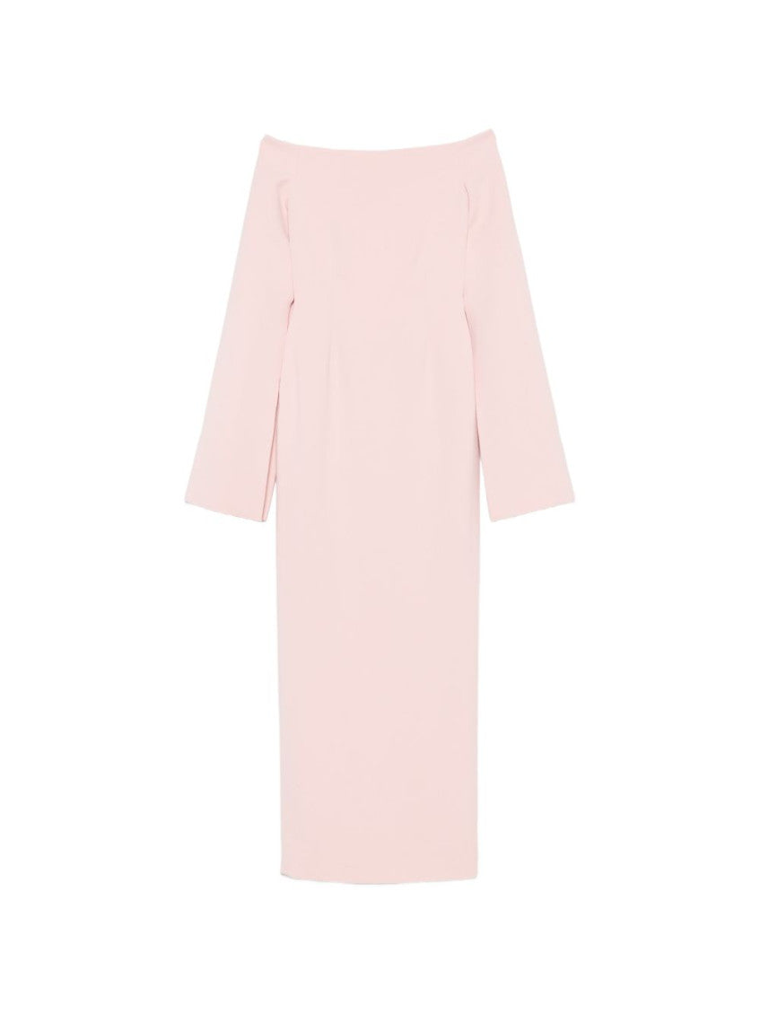 Pink Off Shoulder Maxi Dress 1