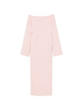 Pink Off Shoulder Maxi Dress 1