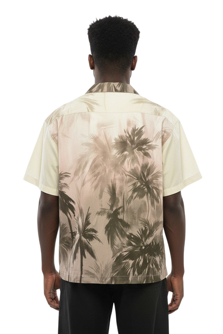 Beige Graphic Print Shirt 2
