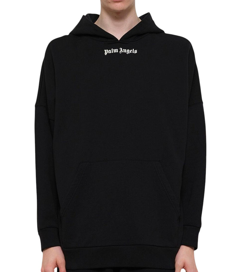 Black Relaxed Logo Hoodie 2