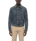 Blue Distressed Denim Jacket 1