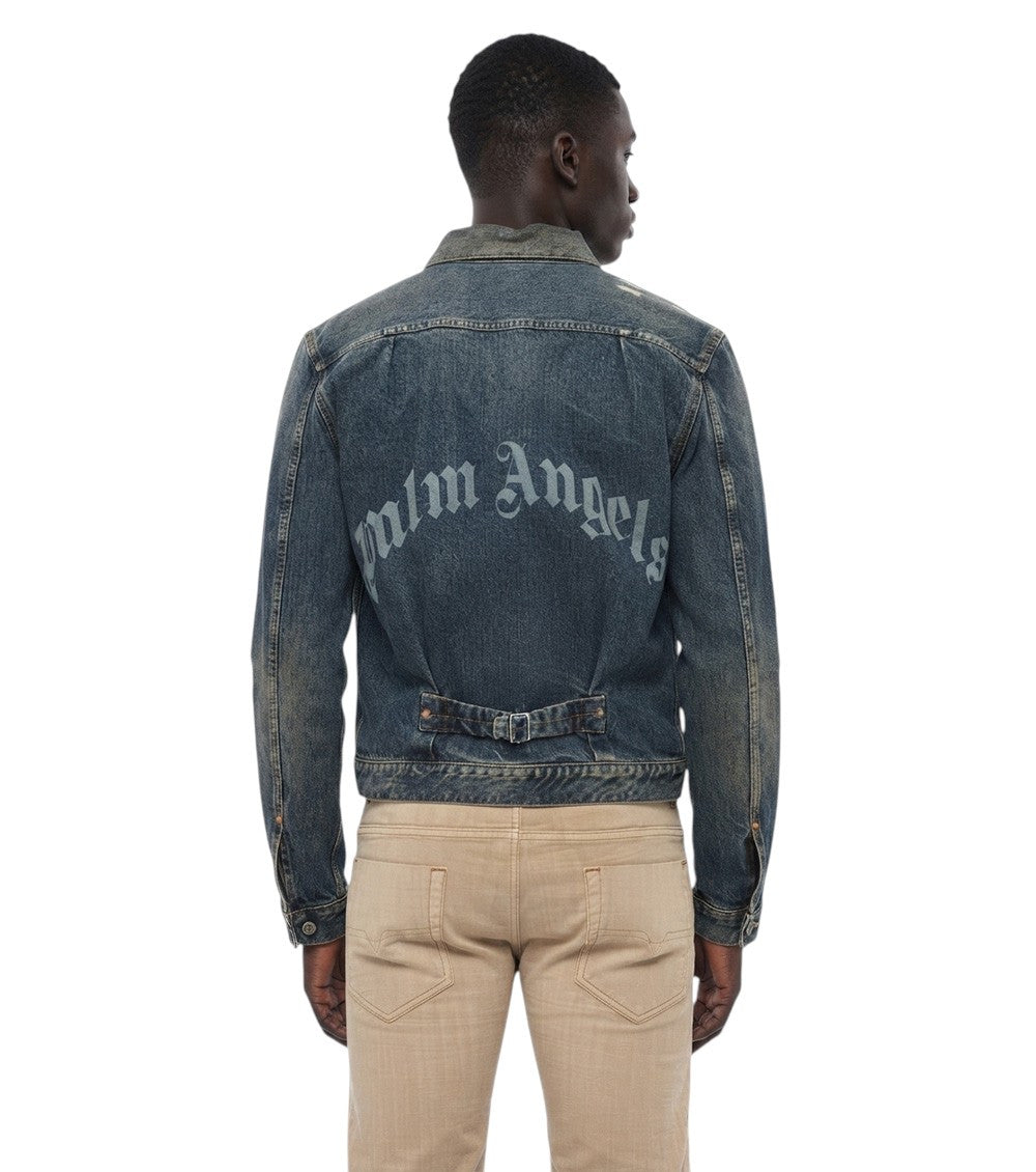 Blue Distressed Denim Jacket 2