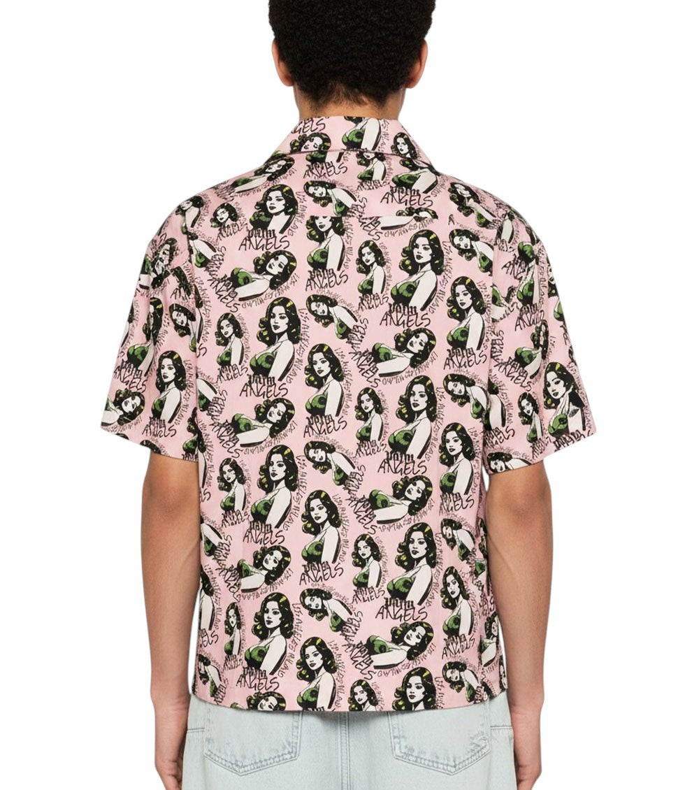 Pink Graphic Print Shirt 3