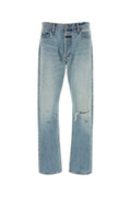 Light Blue Straight Jeans 1