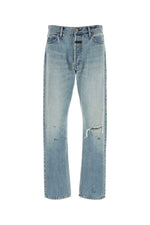 Light Blue Straight Jeans 1