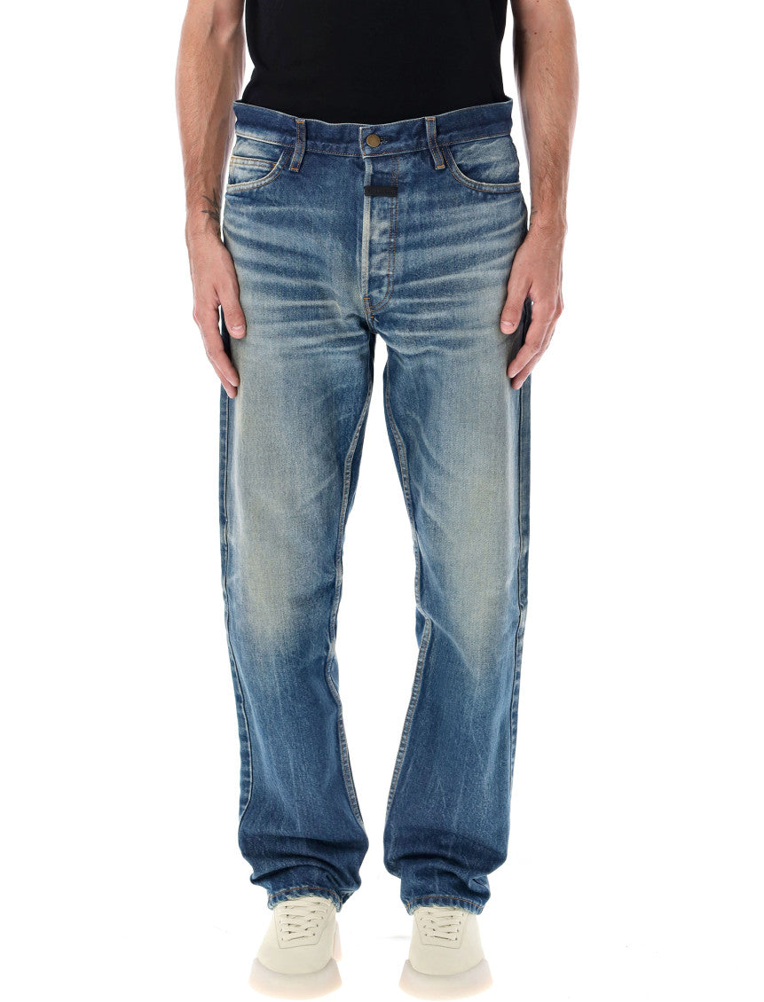 Blue Mid Rise Jeans 1