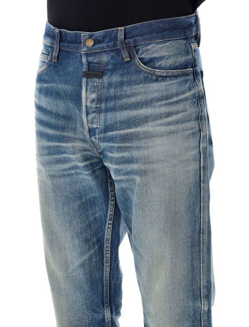 Blue Mid Rise Jeans 3