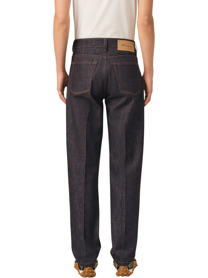Dark Blue Regular Jeans 3