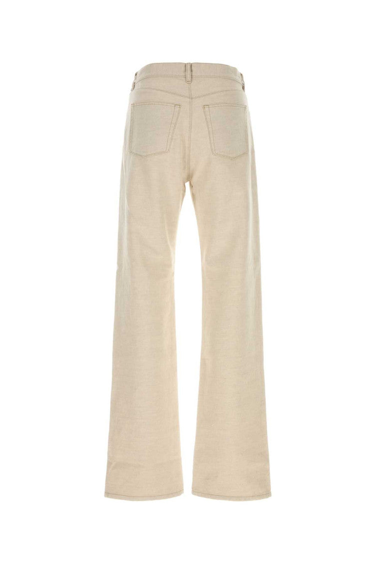 Light Beige Flared Jeans 2