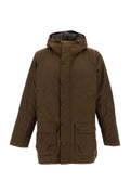 Brown Hooded Waxed Jacket 1